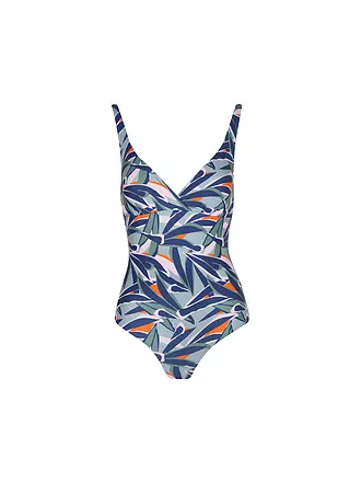 HOT STUFF | Bañador de mujer con cuello en V | hellgrün